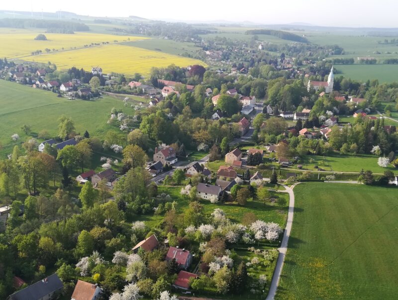 umziehen nach Sohland am Rotstein - Sohland von oben (Quelle Hain).